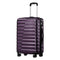 Coolife Luggage Expandable Suitcase Luggage set PC ABS TSA Lock Spinner Carry on 3 Piece Sets, purple, S(20in_carry on)