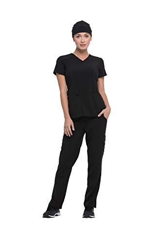 Dickies Scrub Cap, EDS Essentials Unisex Surgical Cap with Four-Way Stretch and Moisture Wicking DK502, Black, One size