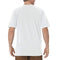 Dickie's Men's Short Sleeve Heavyweight Crew Neck Pocket T-Shirt, White, Large