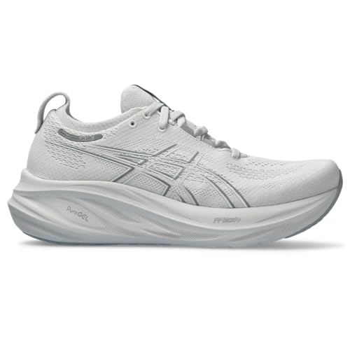 ASICS Women's Gel-Nimbus 26 Running Shoe, Concrete/Pure Silver, 7.5 US