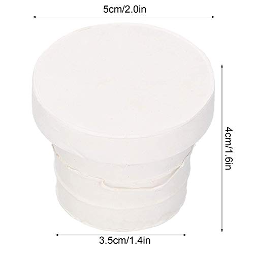 2Pcs Ladder Rubber Stopper Bumper,Replacement Safety Guard Swimming Pool Supplies,for Swimming Pool Ladders (White)