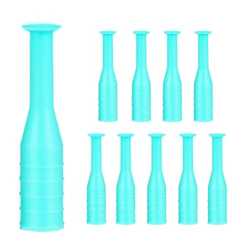 10 Pack Hard Contact Lens Remover & Insertion Tool,RGP Plunger for Soft Hard Lenses(Green)