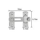 Flip Door Latch, 4 Inch Stainless Steel Barn Sliding Safety Door Bolt Latch for Indoor and Outdoor Use (Silver)