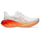 ASICS Men's NOVABLAST 4 Running Shoe, White/Moonrock, 10.5