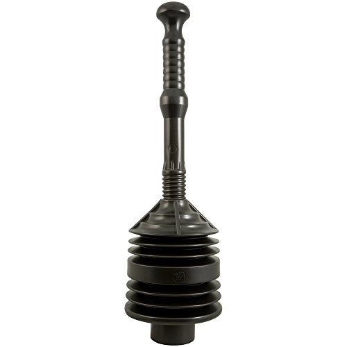 Professional Bellows Accordion Toilet Plunger, High Pressure Thrust Plunge Removes Heavy Duty Clogs from Clogged Bathroom Toilets, All Purpose Power Plungers for Bathrooms