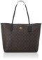 Coach 5696 Signature Tote Bag, Im/BrownBlack, Free Size