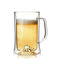 Huckberry Whiskey Peaks Double Wall Beer Stein, 25 oz Capacity, Lead-Free Crystal