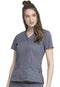 Dickies mens 817455 Genflex Junior-fit V-neck Scrub Shirt Short sleeve Medical Scrubs Shirt - Gray - Large