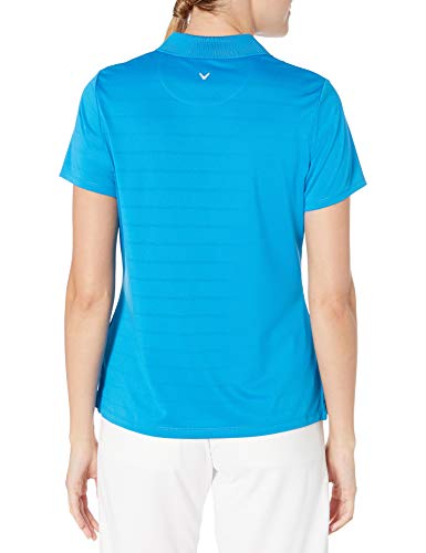 Callaway Womens Short Sleeve Opti-dr Performance Polo (Size Small 3X Plus) Golf-Shirts, Medium Blue, Medium US