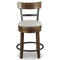 Ashley Furniture Signature Design - Valebeck Upholstered Swivel Barstool - Casual Style - Light Brown