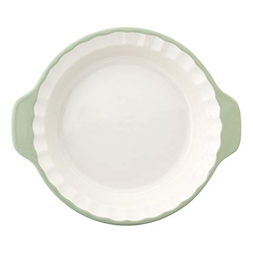 KitchenAid Vitrified Stoneware Pie Plate, 9-Inch, Pistachio