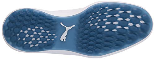 PUMA Men's Ignite Fasten8 Disc Golf Shoe, High Rise-puma Silver-Quiet Shade, 10.5 US