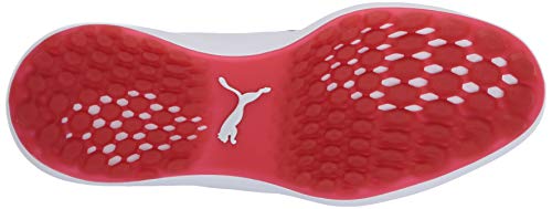 PUMA Men's Ignite Nxt Lace Golf Shoe, White-Silver-peacoat, US 11.5