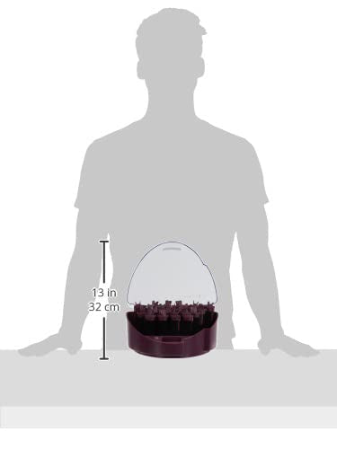 Remington KF40E Heated Hair Rollers Easy-Clip System Ion Technology 3 Sizes (19 mm, 22 mm, 27 mm) Black/Purple