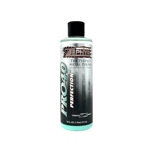 Zephyr Pro-40 The Perfect Metal Polish. For Chrome Stainless Steel Aluminum Brass Copper Silver and Magnesium. 16 FL.OZ Made in U.S.A.
