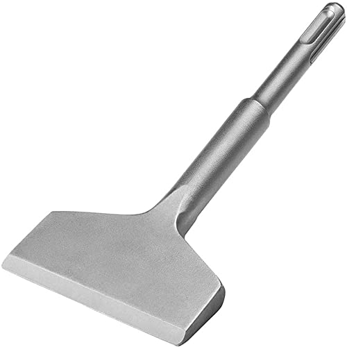 SDS Plus 3-in Wide Cranked Angled Bent Tile Removal Chisel,SDS-Plus Shank Tile Removal Chisel Bit Thinset Scraper Wall and Floor Scraper(3" X 6.5")