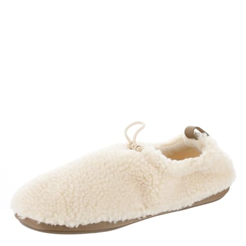 UGG Women's Plushy Slipper, Natural Chestnut, 9 US