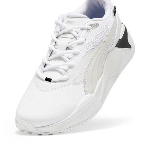 Puma Golf Shoes GS-X EfEkt/379207 Men's Golf Shoes, Puma White/Feather Grey, 29.0 cm