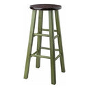 Winsome Wood Ivy Collection 29" Bar Stool, Walnut/Green