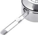 Fire-Maple Antarcti 1.0 Liter Stainless Steel Camping Bowls with Locking Lid, Camping Cook Pot Folding Handle