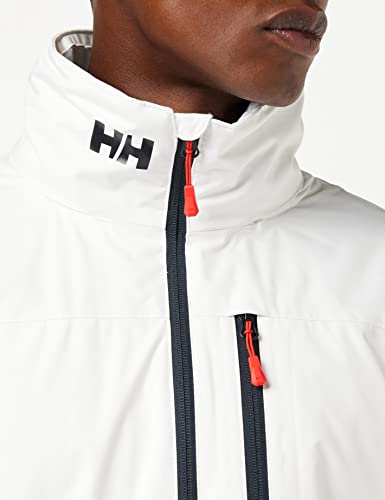 Helly-Hansen Men's Crew Hooded Midlayer Jacket, White, Large