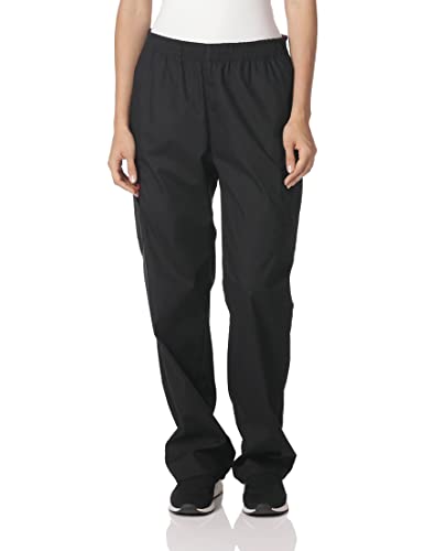 Dickies Womens Signature Elastic Waist Medical-Scrubs-Pants, Black, Small US