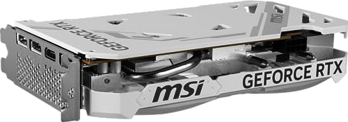 MSI Gaming GeForce RTX 4060 8GB GDRR6 Extreme Clock: 2505 MHz 128-Bit HDMI/DP Nvlink TORX Fan 4.0 Ada Lovelace Architecture Graphics Card (RTX 4060 Ventus 2X White 8G OC)