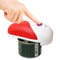 VEMJO Electric Can Opener For Kitchen One Touch Hands Free Automatic Can Opener Electric for Almost Cans Battery Operated Can Opener For Seniors and Arthritis Smooth Edge Food-Safe (Red)
