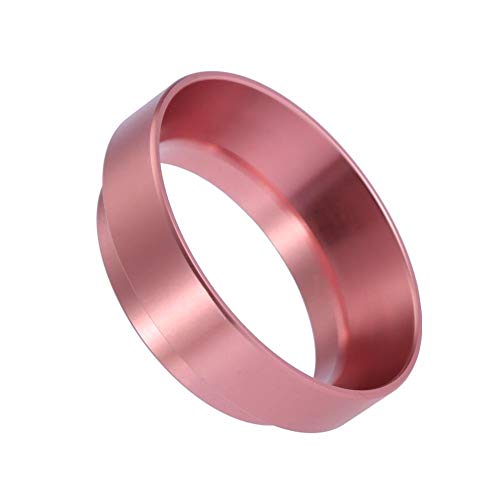 Espresso Dosing Funnel Aluminum Coffee Dosing Ring Replacement-for 58mm Portafilters (Rose Red)