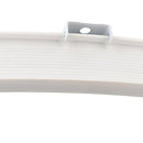 Ziang Bendable Straight Curved Curtain Track Alloy Plastic Windows and Balcony Curtain Track Soft Curved Track Curved Track Rail Slide Rail Accessories (4 Meters)