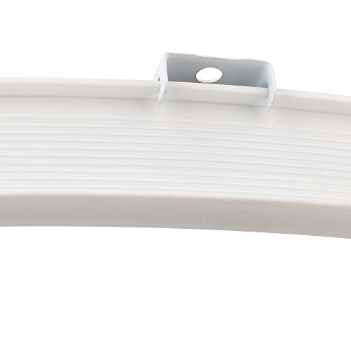 Ziang Bendable Straight Curved Curtain Track Alloy Plastic Windows and Balcony Curtain Track Soft Curved Track Curved Track Rail Slide Rail Accessories (4 Meters)