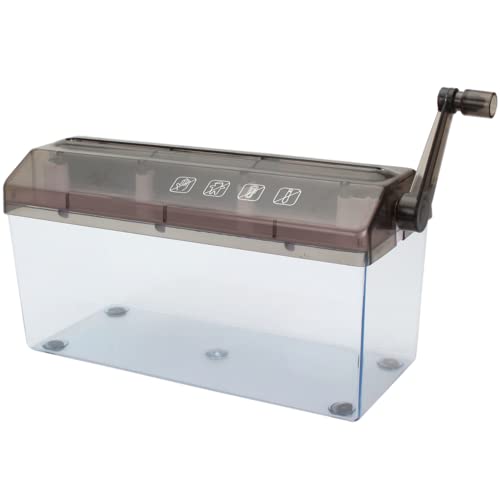 Nisorpa Mini Hand Paper Shredder A4 Portable Manual Paper Shredders Documents Paper Cutting Tool Home Office Desktop Stationery