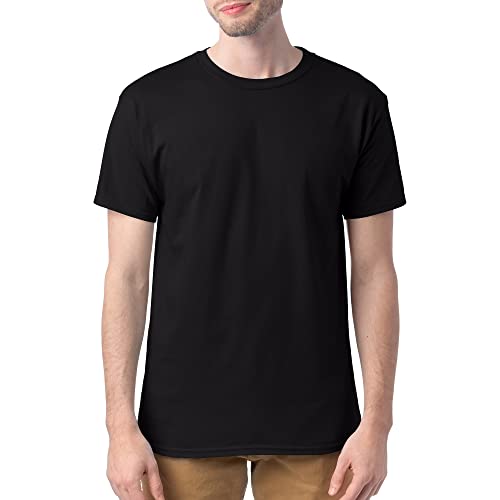 Hanes Men's Comfortsoft T-shirt (pack Of 4), black, 4XL