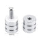 Shower Glass Door Knob Stainless Steel Bathroom Round Back-to-Back Handle Pull Hardware