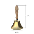 Hand Bell - Hand Call Bell with Brass Solid Wood Handle,Very Loud Handbell，3.15 Inch Large Hand Bell ，Hand Bells for Kids and Adults, Used for Weddings, School Classroom，Service and Game