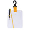 Diving Writing Board, Dive Slate Shower Whiteboard Underwater with Clip and Pencil for Water Sports Diving Swimming Portable with Clip and Graphite Pencil