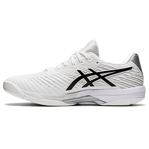 ASICS Men's Solution Speed FF 2 Tennis Shoes, 10.5M, White/Black