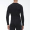 Men's Compression Shirts Longs Sleeve Workout Gym T-Shirt Running Tops Cool Dry Sports Base Layer Athletic Undershirts, Black+white+f Grey, X-Large