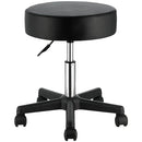 VEVOR Rolling Stools with Wheels, 400 LBS Weight Capacity Adjustable Height Stool with Ultra-Thick Seat Cushion, Swivel Stools Chair for Salon, Bar, Home, Office, Tatoo, Medical, Massage, Black