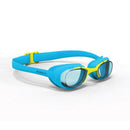 Decathlon Nabaiji Kids 100 Xbase Swimming Goggles, Blue/Yellow