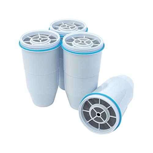 ZeroWater 4-Pack Replacement Filter Cartridges ZR-004, 4 Count (Pack of 1), Basic Pack