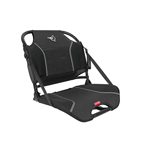 Pelican Ergo360 Swivel Boat Seat - Premium Fishing Seat - Adjustable Backrest - Bass Raider Compatible - Black