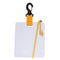 Diving Writing Board, Dive Slate Shower Whiteboard Underwater with Clip and Pencil for Water Sports Diving Swimming Portable with Clip and Graphite Pencil