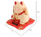Lucky Cat, Solar Powered Cute Waving Cat, Maneki Neko Waving Arm for Fortune Money and Good Luck, Fengshui Lucky Cat Swinging Arm for Home Display/Car Decor(Yellow)