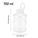 ZEONHEI 12 PCS 24oz Plastic Juice Bottles with Caps, 700ml Cute Bubble Tea Clear Water Bottles, Pull Ring Top Juice Bottles for Smoothie, Boba Tea and Cold Brew Tea