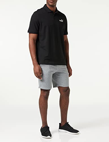PUMA Men's Essential Pique Polo Shirt, Black, XXL
