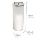 Zenna Home 7668K, Toilet Paper Canister, Frosted