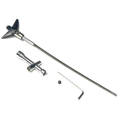 ZDingTech RC Boat Flex Shaft Prop UDI005-09 for UDI Arrow 5 RC Boat Parts,Steel Rope Parts for UDIRC 5 005 UDI005 UDI022 RC Boat Upgrade with Propellers,Mount(Flex Shaft Unit with Propellers)