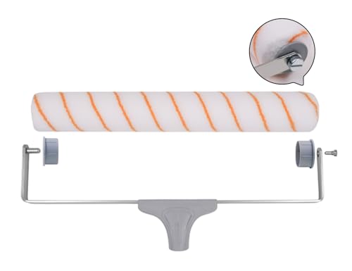 ROLLINGDOG18 Inch Paint Roller Set 6PCS - 18" Paint Roller Sleeves 2 Pcs with Roller Frame,Paint Tray with 2pcs Tray Liners