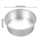 4/5/6/8 Inch Cake Mould Round DIY Cakes Pastry Mould Baking Tin Pan Reusable AU (6")